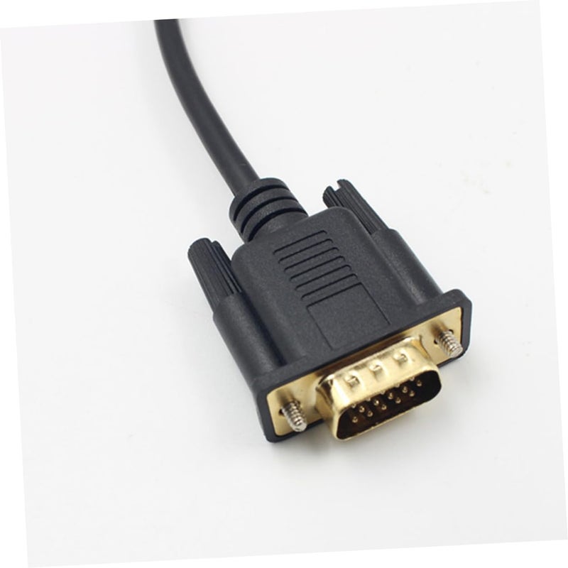 Mini DP to VGA Adapter Cable 6Ft Gold Plated 1920x1200 Resolution Low Profile Design - Image 3